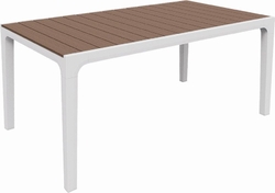 Záhradný stôl Keter Harmony biely / cappuccino, 2. akosť