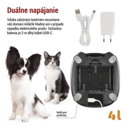 GoSmart dávkovač krmiva Pet Care s kamerou, 4 l, čierny, Wi-Fi
