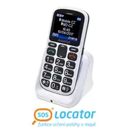 Aligator A321 Senior bielo-šedá / CZ / 1.8 / Dual-SIM / microSD