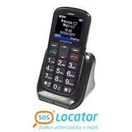 Aligator A321 Senior čierno-šedá / CZ / 1.8 / Dual-SIM / microSD