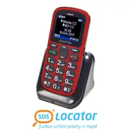 Aligator A321 Senior červeno-čierna / CZ / 1.8 / Dual-SIM / microSD