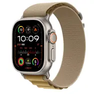 Apple Watch Ultra 2 (2024) GPS+Cellular 49mm Prírodné titánové telo - Žltohnedý alpský ťah (L) / 165-210 mm