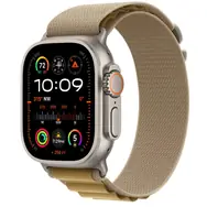 Apple Watch Ultra 2 (2024) GPS+Cellular 49mm Prírodné titánové telo - Žltohnedý alpský ťah (S) / 130-160 mm