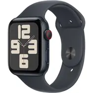 Apple Watch SE (2024) GPS + Cellular 44mm Temne atramentové hliníkové telo - Temne atramentový športový remienok S/M