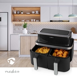 Fritéza Nedis teplovzdušná, 2 x 4,2 l, KAAF320BK
