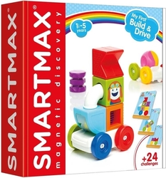 SMARTMAX Magnetická stavebnice Moji první Build & Drive 10 dílků