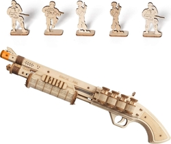 ROBOTIME Rokr 3D dřevěné puzzle Brokovnice Terminator M870 172 dílků