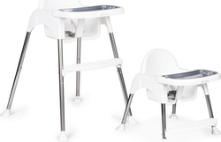ECOTOYS Jídelní židlička 2v1 White