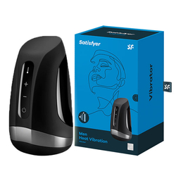 Satisfyer Men Heat Vibration masturbátor so zahrievaním