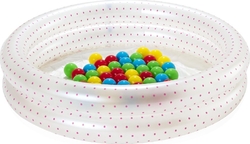 BESTWAY Dětský bazén s míčky kruh 91cm Růžový