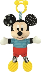 CLEMENTONI BABY Plyšový Mickey Mouse s úchytem