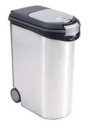 Zásobník Curver na krmivo 20 kg / 54 l metalický biely