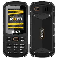 eSTAR ROCK čierna / 2.4" / Dual-SIM / Bluetooth / microSD / LED svietidlo / FM rádio / 1800 mAh