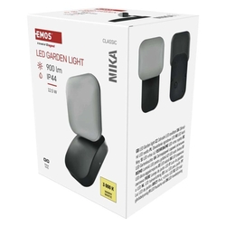 LED záhradné nástenné svietidlo NIKA, 12 x 12 x 20 cm, 12,5 W, teplá biela