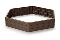 Vyvýšený záhon Prosperplast BASE WOODY hnedý 148 cm