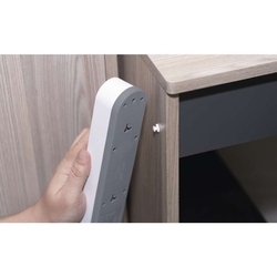 Predlžovací kábel 2 m / 3 zásuvky / s vypínačom / biely / 1×USB-A + 1×USB-C / 1,5 mm2