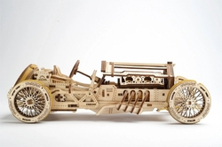 Hračka Ugears 3D drevené mechanické puzzle U9 Auto (Grand Prix)