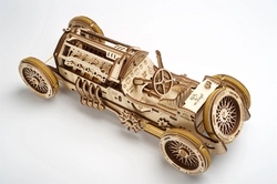 Hračka Ugears 3D drevené mechanické puzzle U9 Auto (Grand Prix)