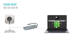 Dokovacia stanica i-Tec USB-C Metal Nano 4K HDMI LAN + Power Delivery 100W
