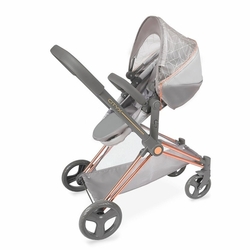 Detský kočík DeCuevas pre bábiky 3 v 1 s batôžkom CITY X 2024 - 73 cm, skladací