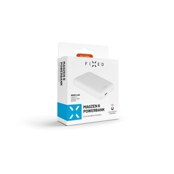 Powerbanka FIXED MagZen s bezdrôtovým nabíjaním a podporou Magsafe, 6 000 mAh, biela