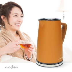 Rýchlovarná kanvica Nedis KAWK510EOR Soft-Touch, oranžová