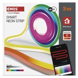 GoSmart Flexibilný LED pásik NEON biely, 3 m, 24 W, RGBIC stmievateľný, WiFi