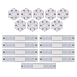 GoSmart LED svietidlo Lines white, 9 dielov, 34 W, RGBIC stmievateľné, WiFi