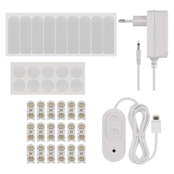 GoSmart LED svietidlo Lines white, 9 dielov, 34 W, RGBIC stmievateľné, WiFi