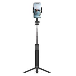 Selfie tyč FIXED Snap XL s tripodom a bezdrôtovou spúšťou, 1/4" skrutka, čierna