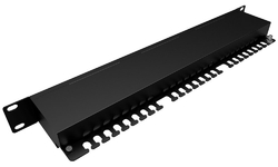 Patch panel Solarix SX24-5E-STP-BK-N 24 x RJ45 CAT5E STP čierny 1U