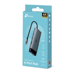 Dokovacia stanica TP-Link UH6120C USB-C, HDMI, RJ45, 1x USB C, 2x USB, PD 100W