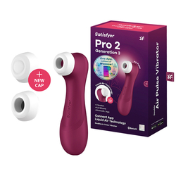 Satisfyer Pro 2 Generation 3 + Bluetooth App Wine Red