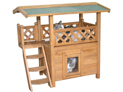 Búda pre mačky s terasou KERBL 82790 LODGE, 77x50x73cm