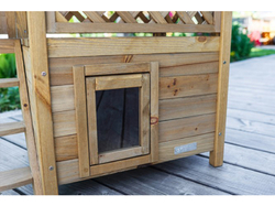 Búda pre mačky s terasou KERBL 82790 LODGE, 77x50x73cm