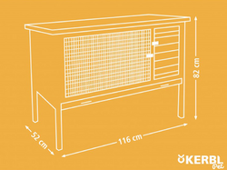 Králikáreň KERBL 82726 BUDDY, 116x52x82 cm