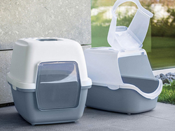 Mačacia toaleta STEFANPLAST CATHY EASY CLEAN, modrobiely