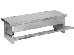 Nášľapné žľabové kŕmidlo pre sliepky pozinkované GAUN 11345 - 5 kg