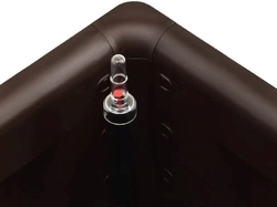 Samozavlažovací kvetináč, vyvýšený záhon STEFANPLAST NATURAL DELUXE 100 moka