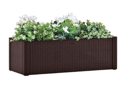 Samozavlažovací kvetináč, vyvýšený záhon STEFANPLAST NATURAL DELUXE 100 moka