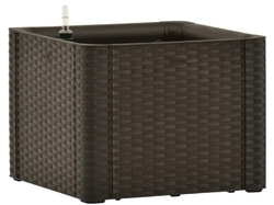 Samozavlažovací kvetináč, vyvýšený záhon STEFANPLAST NATURAL DELUXE 43 moka