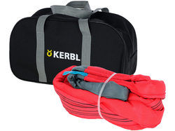 Ťažné lano s očkami KERBL 37706 6 m/40 mm/35000 kg, červené