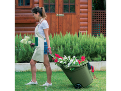 Univerzálny záhradný vozík STEFANPLAST HELPY - 50 l, zelený