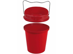 Vedierková napájačka pre sliepky plastová červená GAUN 11010 - 6 l