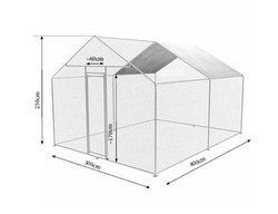 Výbeh pre hydinu ZM 3x4x2,45m