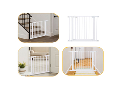 Zábrana do dverí pre psov PAWHUT D06-043V01 75-96 x 76 cm