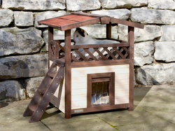Zateplená búda pre mačky KERBL 81529 4-SEASON DELUXE, 88x57x77cm
