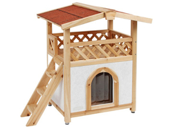 Zateplená búda pre mačky KERBL 82660 TYROL ALPIN, 88x57x77cm
