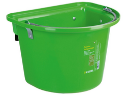 Závesné vedierko na krmivo KERBL 32876, 12l, s madlom, plastový, zelený