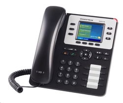 Telefón Grandstream GXP-2130 IP-Telefon, TFT bar. displej, 3x SIP, 2x 10/100/1000port, PoE, Hd zvuk